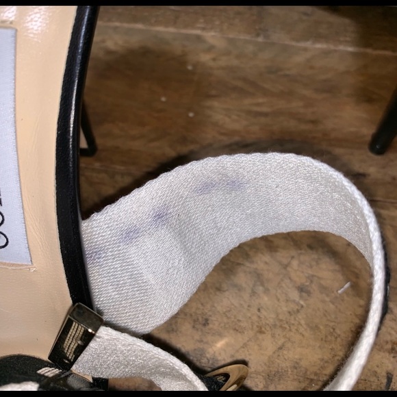 Jimmy Choo Bailey Logo Leather & Canvas Sandals - Picture 8 of 8